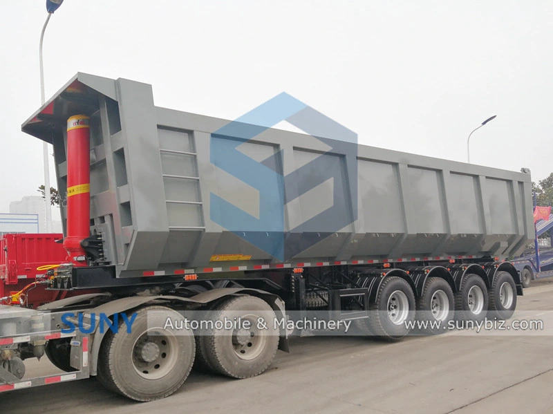 China Good Quality U-Shaped End Rear Tipper Dumper Dump Semi Truck Trailer Manufacturers