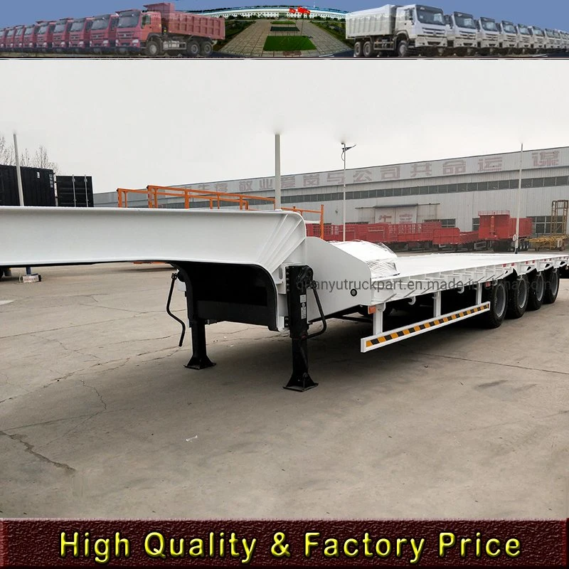 Shipping 40FT Container Transport Flat Bed Trailer 3 Axle Flatbed Semi Trailer for Sale