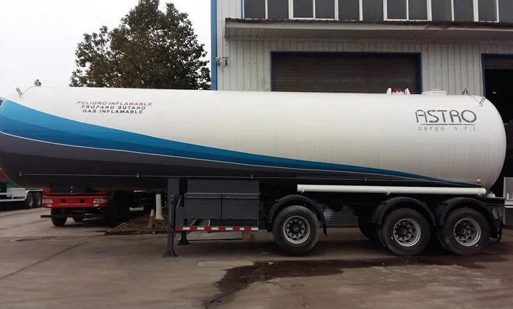 56cbm 15000 Gallon Lp Gas Propane Delivery Truck Semi Trailer Camion for Chile Bolivia