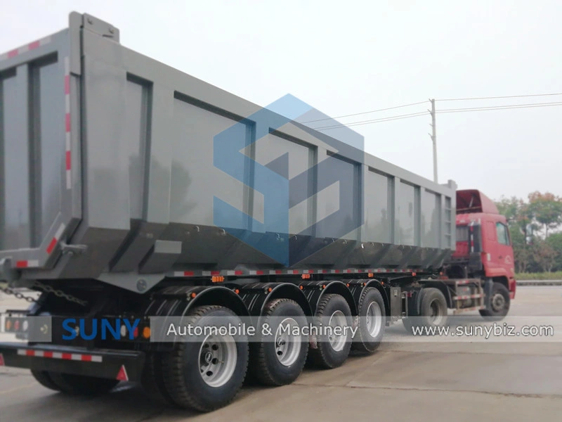 China Good Quality U-Shaped End Rear Tipper Dumper Dump Semi Truck Trailer Manufacturers