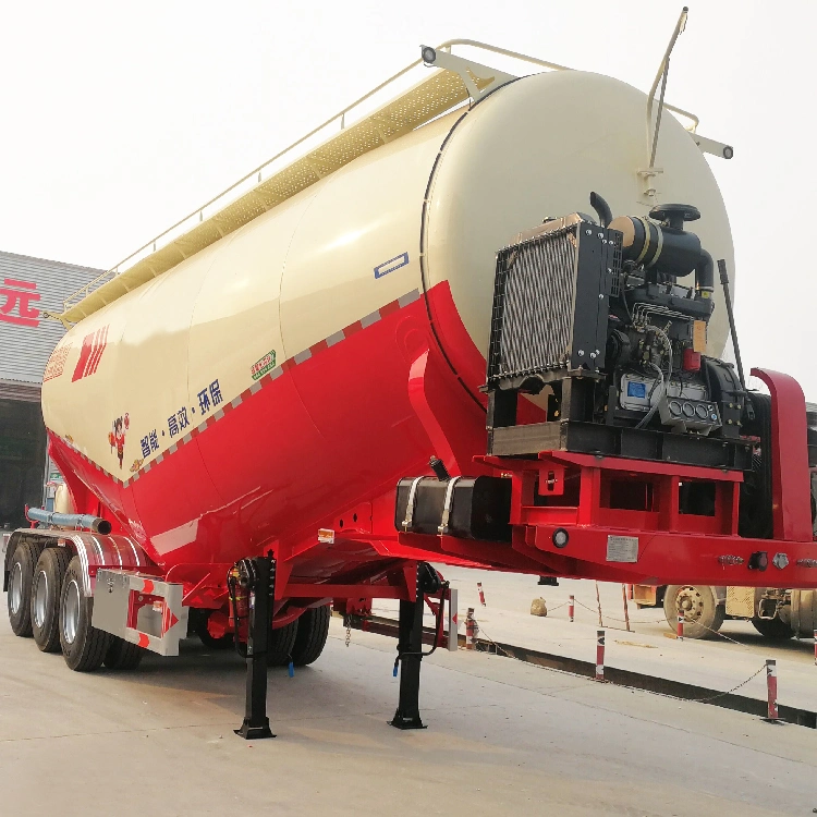 Dry Bulk Cement Silo Tank/ Powder Material Tanker Bulk Cement Tank Semi Trailers