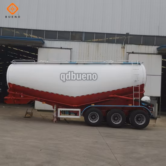 Semirimorchio per cemento sfuso con cisterna per cemento 3 assi 35-70m3 in vendita Semirimorchio per cemento sfuso per cisterna silo 3 assi 45m3
