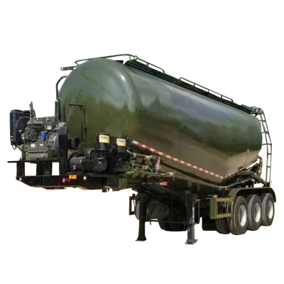 Rimorchio per camion cisterna di cemento per carichi pesanti a 3 assi 40cbm da 60 tonnellate