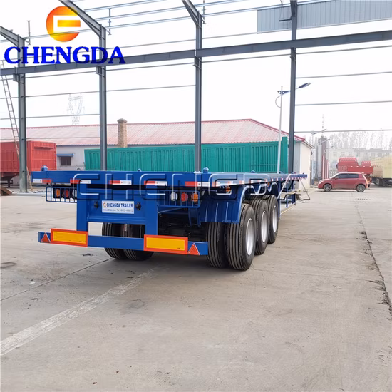 Rimorchio portacontainer a 3 assi da 13 m, semirimorchio a pianale ribassato usato