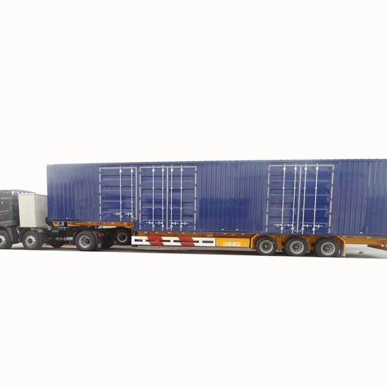 Trasporto merci di marca leader 2 3 assi 30 40 50 Rimorchio furgone per carichi pesanti da 60 tonnellate CKD SKD