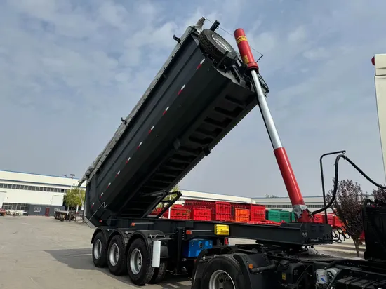 Rimorchio per autocarro con cassone ribaltabile semirimorchio con cassone ribaltabile posteriore a 3 assi